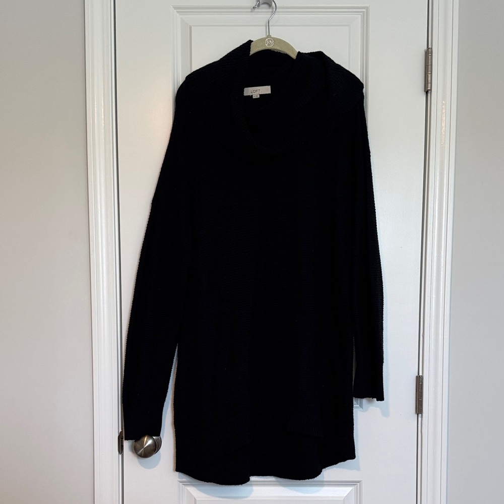 LOFT Classic Black Turtleneck Sweater
